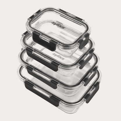 Zyliss 4-Piece Glass Container Set
