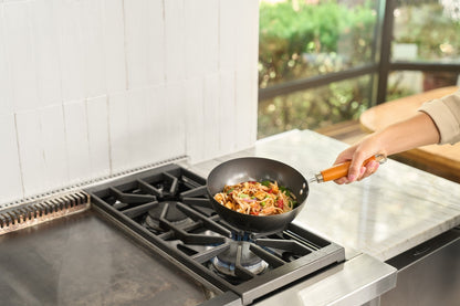 Ken Hom Classic Non-Stick Carbon Steel Mini Wok, 8 in